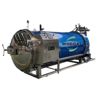 Autoclave de stérilisation par pulvérisation d'eau à vapeur, pour bocaux, boîtes de conserve, pochette en verre, bouteille PP
