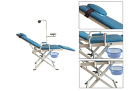 Fauteuil dentaire flexible Sinole, fauteuil dentaire portable, fauteuil dentaire pliable, configuration haut de gamme avec crachoir