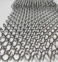 Rideau en maille de fil d'acier inoxydable, écran métallique décoratif multi-usages, barrière de sécurité pour cheminée