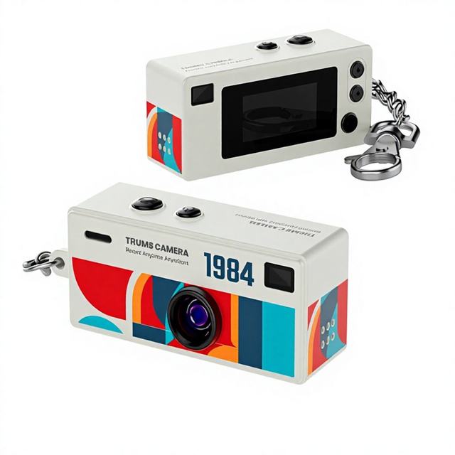 HONGDAK Portable Retro Keychain Camera 0.96 Inch Action Cameras 1080P Small Camcorder Digital Video Recorder Support Memory Card