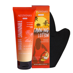 Crema Abbronzante Vegana alle Erbe con Vitamina C, Delicata e Idratante, per il Corpo, Ideale per l'Uso Estivo in Spiaggia, Tonalità Media - Product Image 2