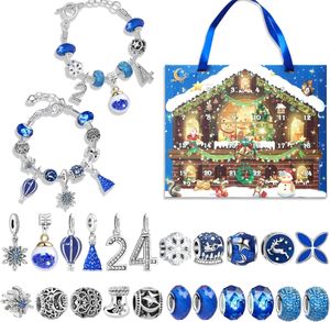 Bracelet calendrier de Noël vente en gros Kit de fabrication de bijoux bricolage fait à la main bracelet de perles ensemble avec boîte de rangement pour cadeau pour les filles - Product Image 2