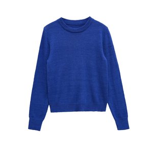 Femmes Vintage-Style 2025 automne nouveau décontracté mode Joker tricoté col rond rétro Chic pull à manches longues - Product Image 6