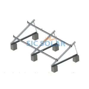 Cadre de montage à toit plat de haute qualité, support triangulaire en aluminium réglable