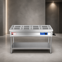 Meja Kerja Stainless Steel Heavy Duty Single Sink Dengan Rak Gantung Untuk Restoran Dapur Kantin Sekolah Layanan Desain Kustom