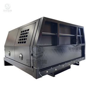 Ute, UTV, kamyon, römork için köpek kutusu kafesi ile alüminyum tepsi ve kanopi/araç kutusu - Product Image 1