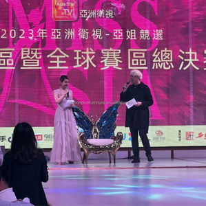 Moderne handgemaakte roestvrijstalen vlinderarmleuningstoel van stof, luxe voor woonkamer, villa, club of hotel. - Product Image 4