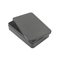 Boîte en étain rectangulaire personnalisée pour biscuits, desserts, collations, emballage aseptique recyclable, boîte à motif en relief