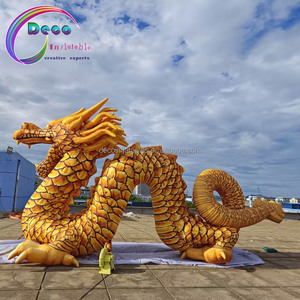 Tùy chỉnh quảng cáo inflatables động vật sản xuất sự kiện Trung Quốc phong cách <span class=keywords><strong>Inflatable</strong></span> rồng vàng - Product Image 3