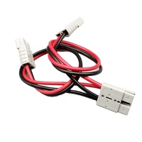 كابل موصل SB50 بطول مخصص 50 أمبير أحمر/أسود 6AWG 8AWG 10AWG للبطارية والطاقة الشمسية والمركبات الترفيهية والرافعات الشوكية