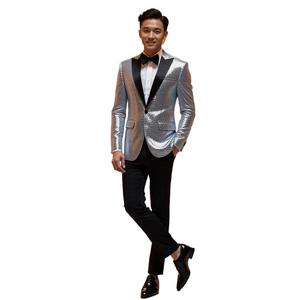 Traje de <span class=keywords><strong>Hombre</strong></span> para Fiesta o Cena con Lentejuelas, Estilo Extranjero, Explosión de Moda Transfronteriza - Product Image 1