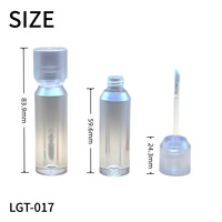 Tube de brillant à lèvres transparent PETG Gradient Brillant à lèvres Tube d'échantillon Emballage cosmétique Brillant à lèvres Huile à lèvres Tube vide
