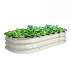 Vente en gros usine : Pots <span class=keywords><strong>de</strong></span> fleurs d'extérieur avec plateau, grandes jardinières pour légumes, bacs <span class=keywords><strong>de</strong></span> culture surélevés pour fruits - Product Image 2