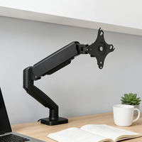 PC support ordinateur moniteur bras ordinateur Flexible unique entièrement réglable bureau montage ressort assisté moniteur support bras