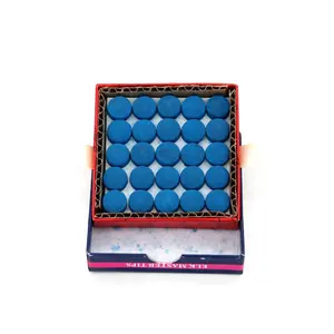 现代一套50个蓝色台球杆提示棒12毫米和13毫米选项台球杆提示