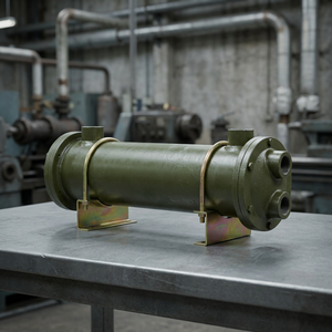 Intercambiador de Calor de Tubos de Acero al Carbono, Sistema de Refrigeración por Agua, Larga Vida Útil, Intercambiador de Calor de Tubos de Latón Naval para Equipos Marinos - Product Image 2