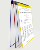 Porte-documents en PVC transparent de haute qualité A4 pour affichage suspendu Bureau Lieu de travail