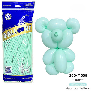 Vente en gros paquet de 100 ballons magiques Macaron Pastel ballon à torsion bricolage 260 longs ballons en latex pour <span class=keywords><strong>d</strong></span>écorations de fête - Product Image 6