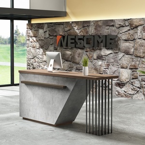 Mostrador <span class=keywords><strong>de</strong></span> Recepción Personalizado <span class=keywords><strong>de</strong></span> Madera para Salón, Hotel, <span class=keywords><strong>Empresa</strong></span> u Oficina - Product Image 3