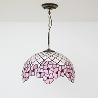 Lustre suspendu en fleurs de cerisier, lustre moderne pour salle à manger, salon, lustre en verre teinté, lampe suspendue