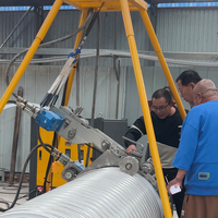 Équipement de rénovation des égouts sans tranchées fabriqué en Chine, machines de réparation de tuyaux enroulés en spirale