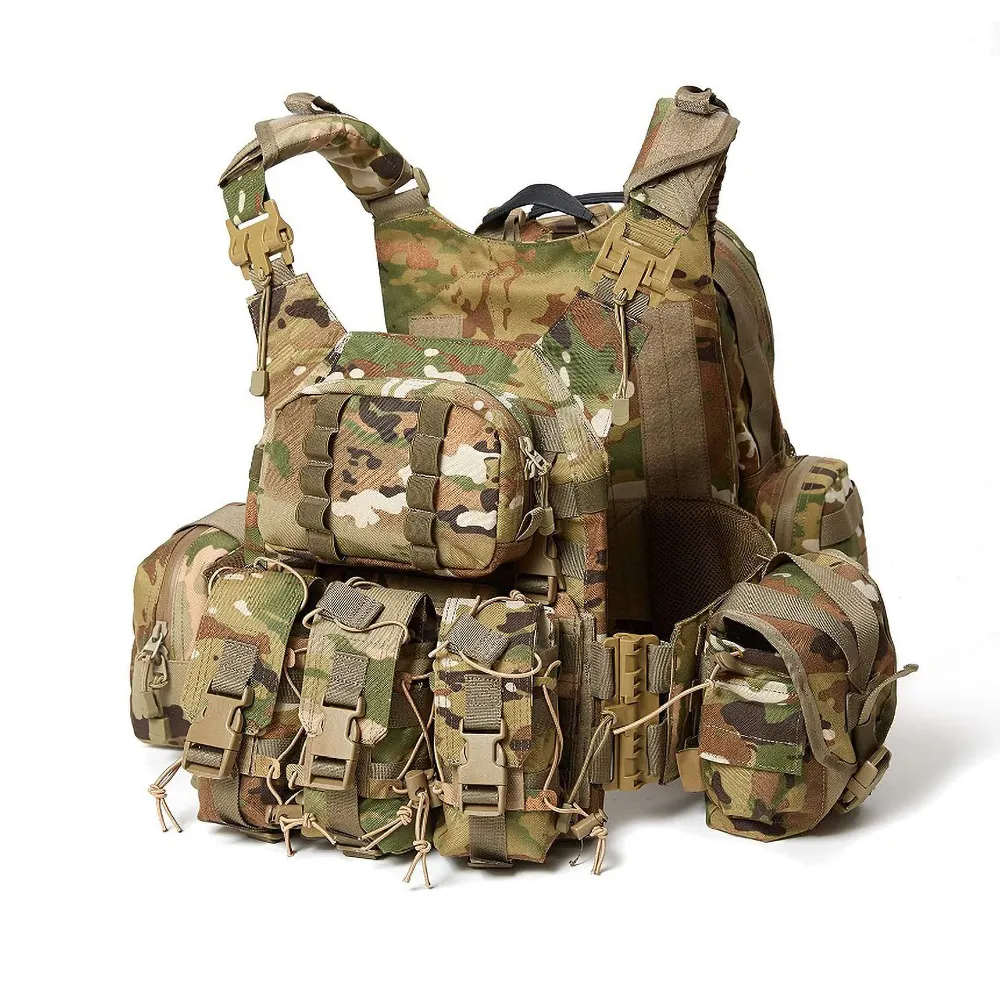 Modular Assault Vest System Compatible With Sports Outdoors Lightweight Camouflage Security Vest
