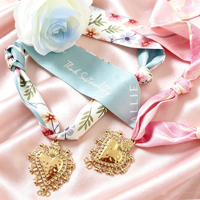 W6Y Collier Foulard en Soie avec Pendentif Cœur Vintage, en Acier Inoxydable Plaqué Or 18K, Résistant au Ternissement, Accessoire de Plage, Bijou Spirituel