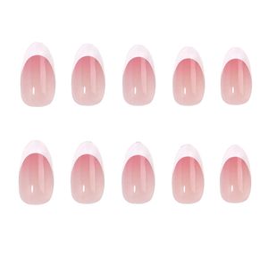 <span class=keywords><strong>Uñas</strong></span> Postizas Francesas en Forma de Almendra, <span class=keywords><strong>Color</strong></span> <span class=keywords><strong>Rosa</strong></span> Pálido, <span class=keywords><strong>Uñas</strong></span> Postizas al por Mayor para Mujer, Calidad de Salón, <span class=keywords><strong>Uñas</strong></span> a Presión para Manicura en Casa - Product Image 6