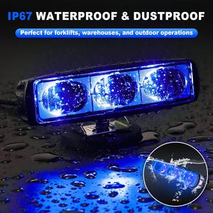 Luz <span class=keywords><strong>de</strong></span> Advertencia para Peatones en Montacargas, 30W, Lente Triple LED, Lámpara <span class=keywords><strong>de</strong></span> Seguridad con Haz Rojo o Azul para Camiones en Muelles <span class=keywords><strong>de</strong></span> Carga <span class=keywords><strong>de</strong></span> Fábrica - Product Image 1