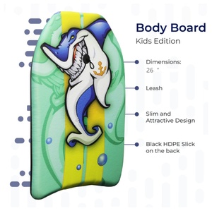 Planche de surf en mousse EPS pour enfants et adultes, fond lisse et laisse incluse pour les eaux océaniques, fabriquée en mousse EPS TS0065 Body Board TS0065 - Product Image 6