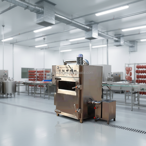 آلة تدخين صناعية أوتوماتيكية للأسماك واللحوم بسعة 30/50/100/250 كجم، فرن تدخين للنقانق والأسماك الباردة - Product Image 3