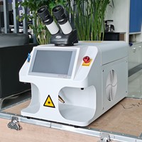 Mini machine de soudage laser YAG 100W 200W pour bijoux avec microscope CCD pour chaîne, anneau, pendentif et bijoux en or et argent