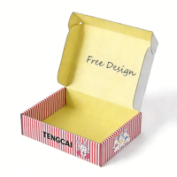 Boîtes d'expédition en carton ondulé écologiques et recyclables avec logo personnalisé, revêtement UV, lamination mate, doublure en éponge, emballage cadeau, gaufrage