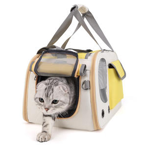 Custom Pet <b>Carrier</b> Bag Large Capacity Handheld Portable <b>Cat</b> Dog Bag for Travel with Adjustable Strap and Ventilation Windows - Product Image 2