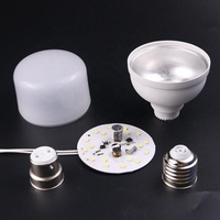 Ampoule LED à haute puissance 5-60W avec boîtier en aluminium, puce DOB, matériau brut SKD