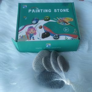 โรงงานจำหน่ายหินเพ้นท์ DIY ยอดนิยม, หินกรวดธรรมชาติเพ้นท์, หินกรวดสีสำหรับเด็ก - Product Image 1