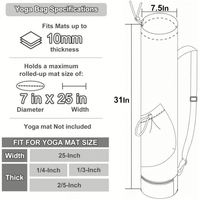 Dropshipping en stock nueva mochila de mano para esterilla de Yoga, bolsa de viaje multifuncional para deportes/gimnasio con compartimento para esterilla dedicado
