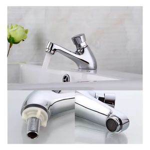 Nhà vệ sinh công cộng cảm ứng Báo Chí tự động tự tiết kiệm nước vòi vòi nước Thời gian chậm trễ vòi nước rửa bồn rửa đồng - Product Image 5