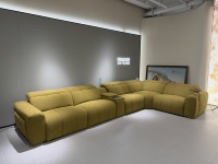 Canapé de cinéma maison haut de gamme en cuir véritable, canapé d'angle électrique en forme de L, design moderne, multifonctionnel, pour salle audiovisuelle, KTV