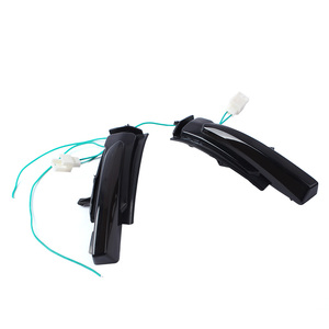 Autodragons - Luz indicadora de señal de giro secuencial LED para espejo retrovisor lateral, color ámbar ahumado con efecto de agua corriente, para XC90 XC60 V90 S90 - Product Image 1