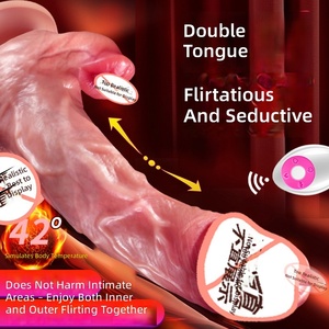 Masturbador Femenino Raptor <span class=keywords><strong>3D</strong></span>, Juguete Sexual Insertable para Adultos, Telescópico, Oscilante, Vibrador, Lengua Grande Realista, Simulación de Pene - Product Image 2