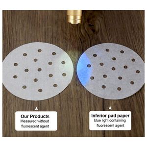 Air Fryer <b>Baking</b> Filter Parchment Steaming Bun Paper Liner 100pcs air Fryer Disposable Paper Liner With Holes for air Fryer - Product Image 6
