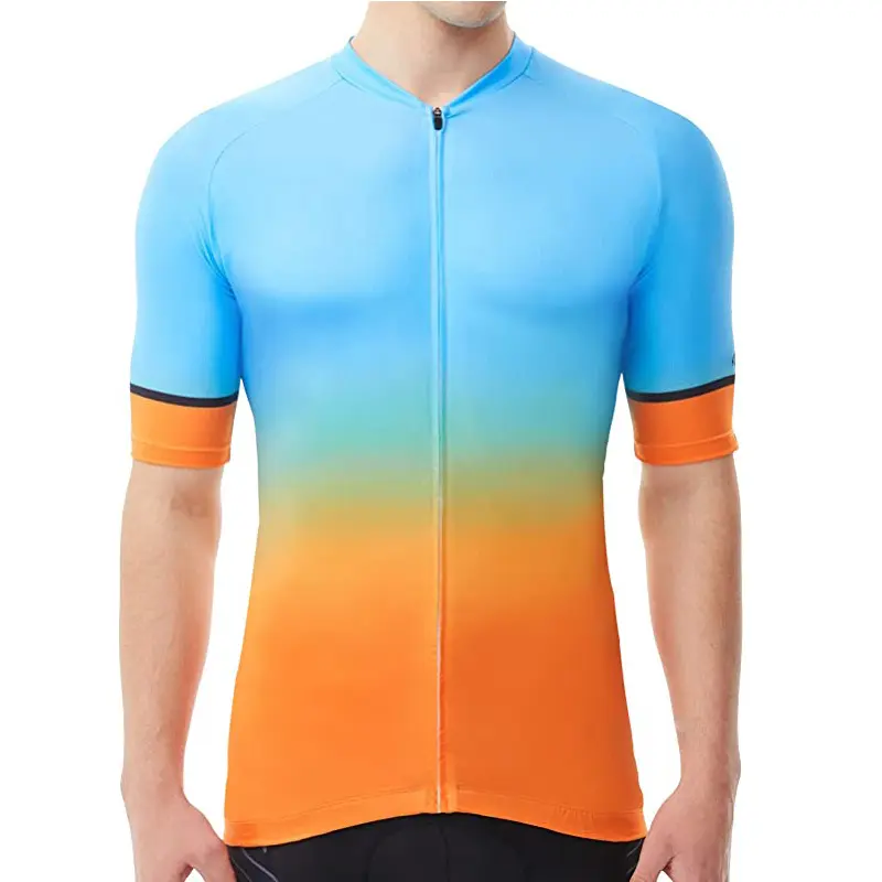 Yüksek kaliteli takım Pro bisiklet Jersey Zip cep ile pratik yarış UV koruyucu gömlek için yeni bisikletçi