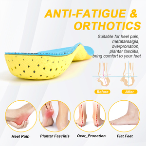 แผ่นรองรองเท้าสำหรับโรคพังผืดใต้ฝ่าเท้า รองรับอุ้งเท้าสูง แผ่นรองรองเท้ากีฬา รองรับอุ้งเท้าแบบออร์โธติก ทำจากวัสดุ EVA - Product Image 4