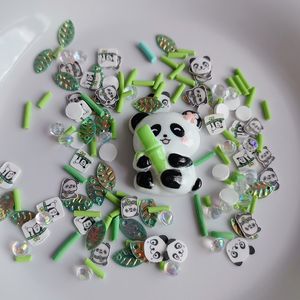 Panda arrose tranches d'argile molle perles 500g bricolage artisanat Slime breloques, coque de téléphone déco, décoration de faux gâteau, Nail Art - Product Image 2