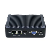 Barato y de bajo costo Mini J1900 Industrial sin ventilador Mini X86 Ubuntu PC con DDR4 RAM US/CN/EU enchufes