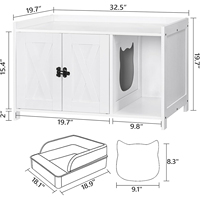 Katzen toilette Versteckte Katzen toilette Möbel mit Schindel Indoor Katzen haus Holz Katze Badezimmer Schließfach Bank für Wohnzimmer Schlafzimmer