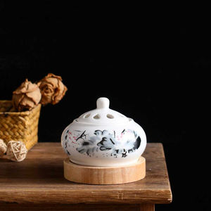 Bruciatore di incenso elettrico 220V portatile in ceramica incenso Oud Bakhoor bruciatori di regolazione della temperatura per la casa - Product Image 3