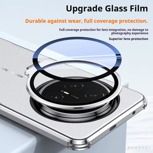 Étui de téléphone en cuir PU électroplaqué en gros pour Huawei P80 Ultra P80 Pro P70 Pro avec support de film de protection d'objectif - Product Image 3