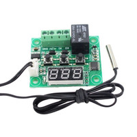 XH-W1209 12V Modul Sakelar Kontrol Suhu Termostat Digital Tahan Air Layar Merah Pintar W1209